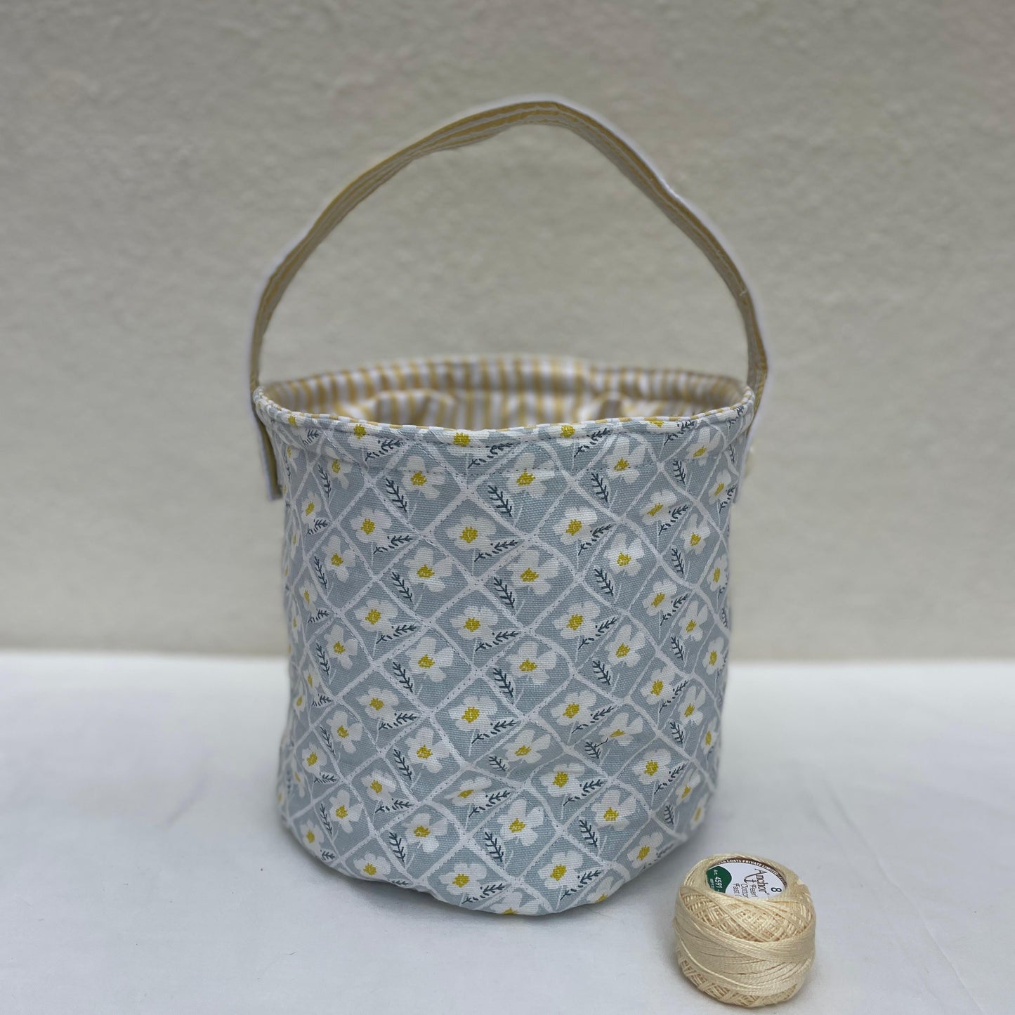 Maker's Basket-Powder Blue Floral