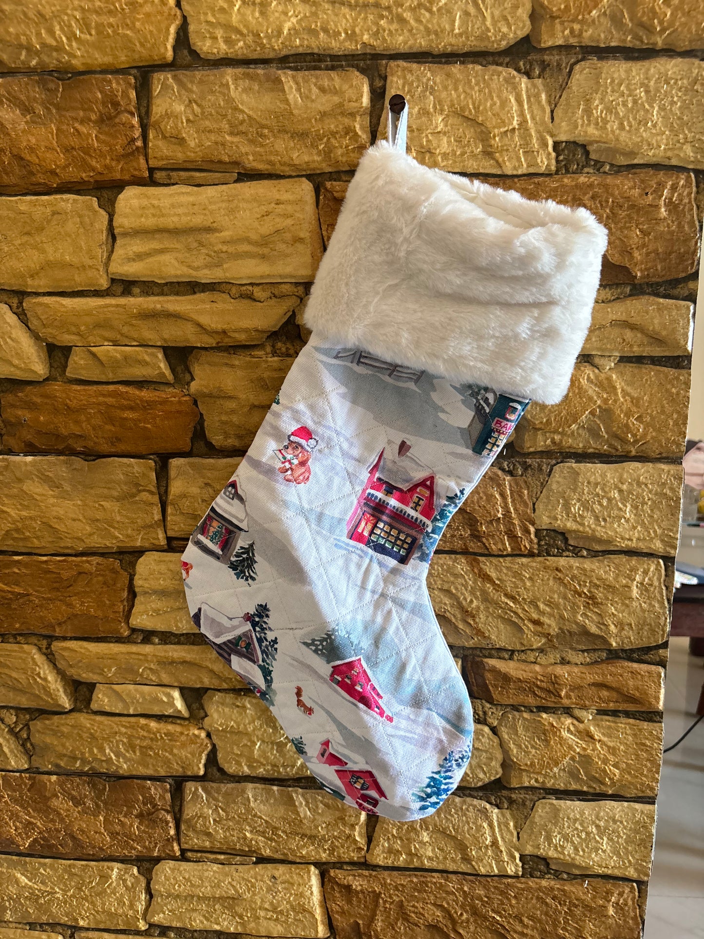 Sample : Christmas Stocking - White Christmas