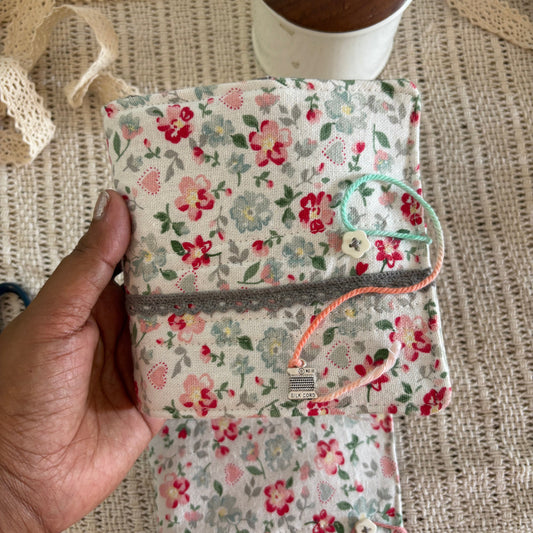 Needle Book - Ditsy Florals with Grey