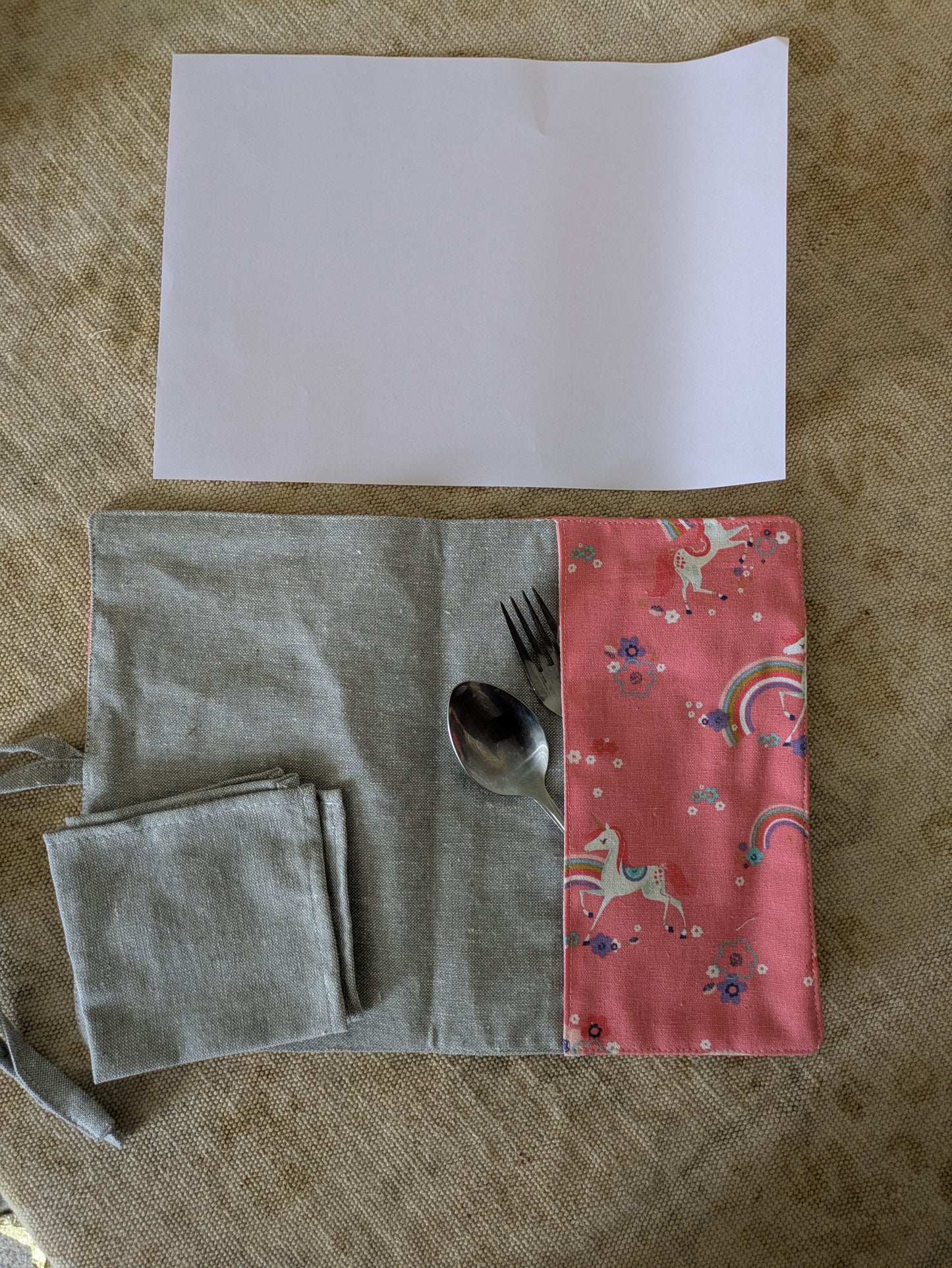 Placemat cum Cutlery Roll - Non Personalised