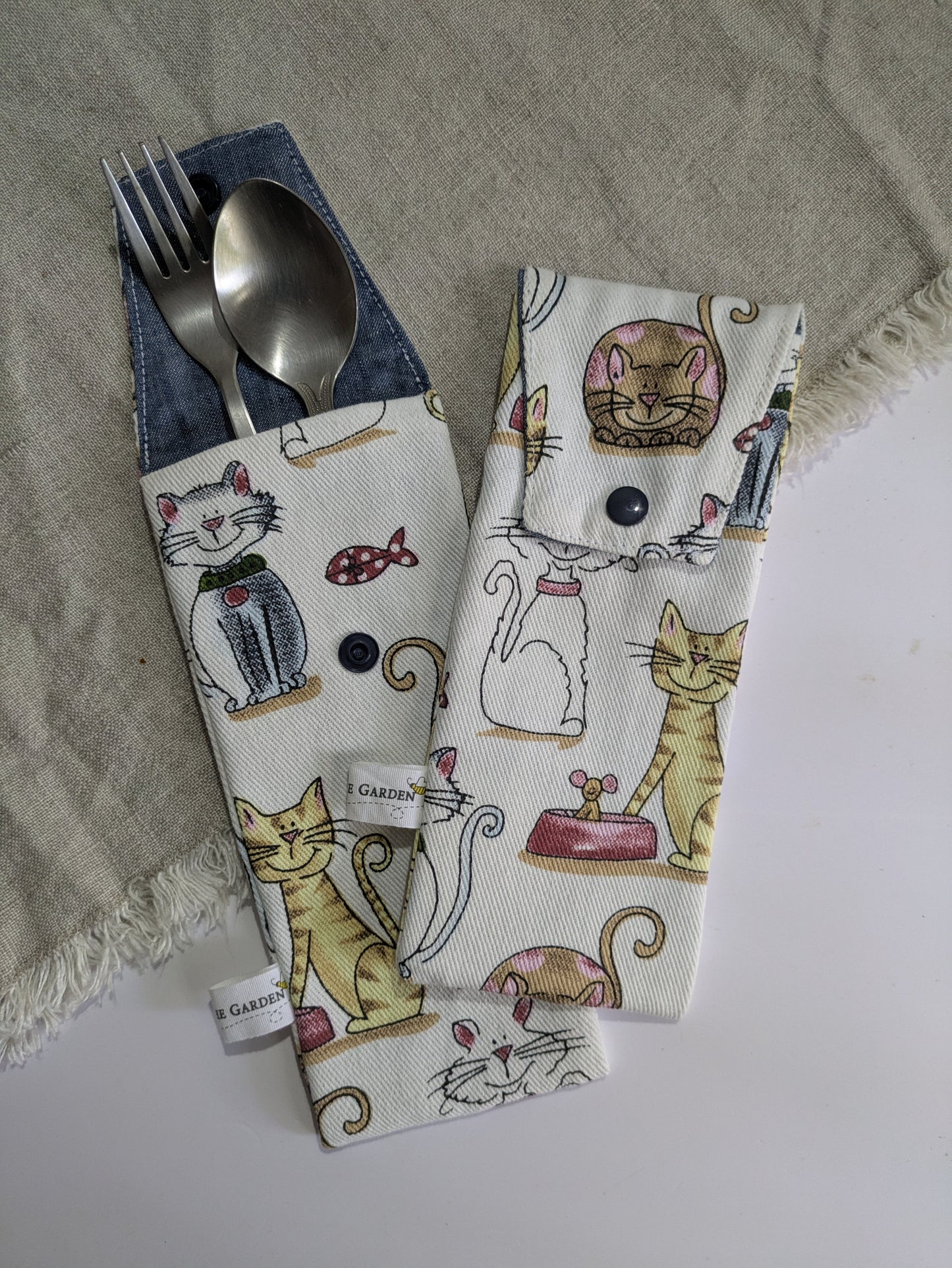Cutlery Pouch - Cats