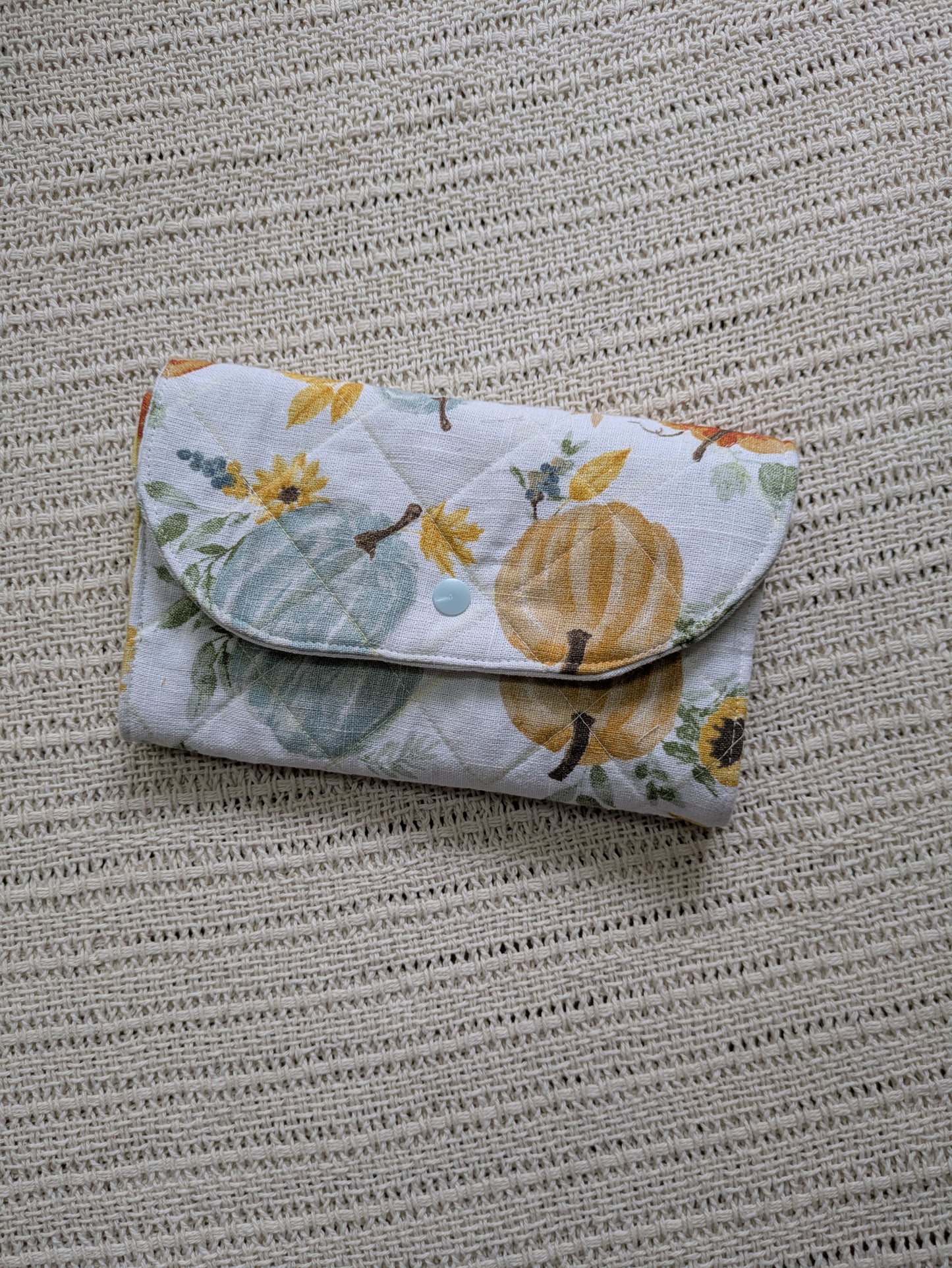 Sample -Crochet Hook Rolls - pumpkin print - non quilted