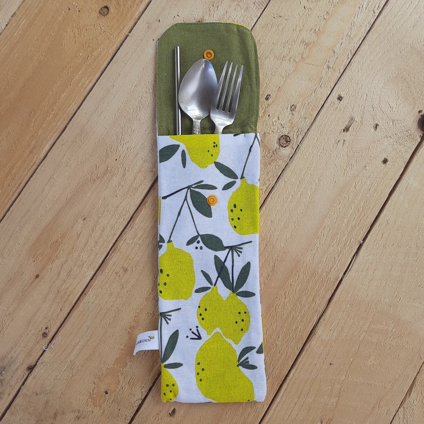 Last PC :Cutlery Pouch - Lemon print