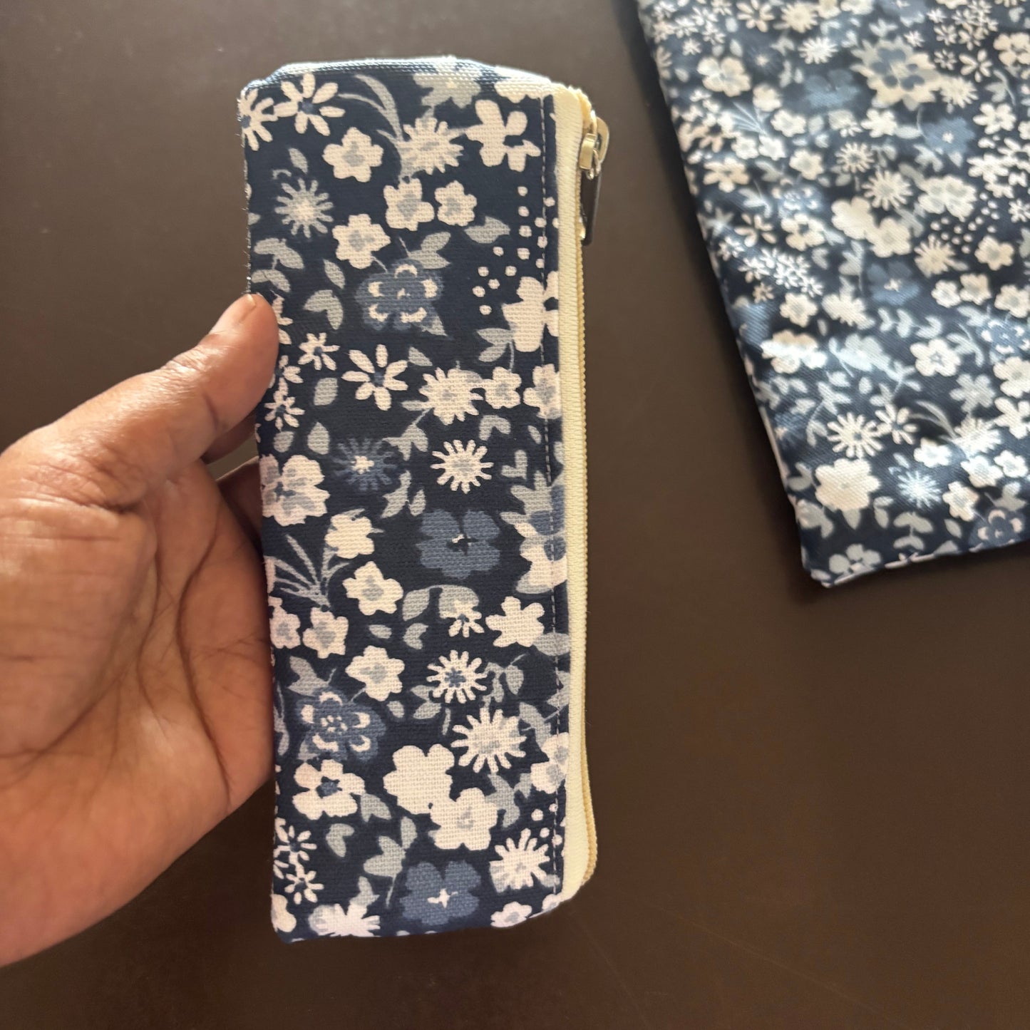 Pen Sleeve - Ditsy Blue Florals