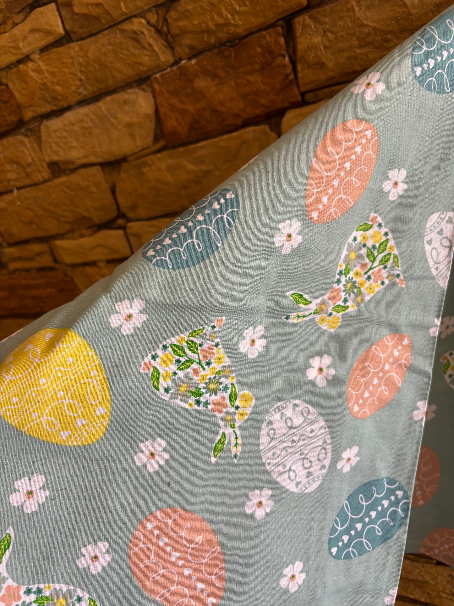 Dish Towel -Curated-Pair- Peaches and Bunnies