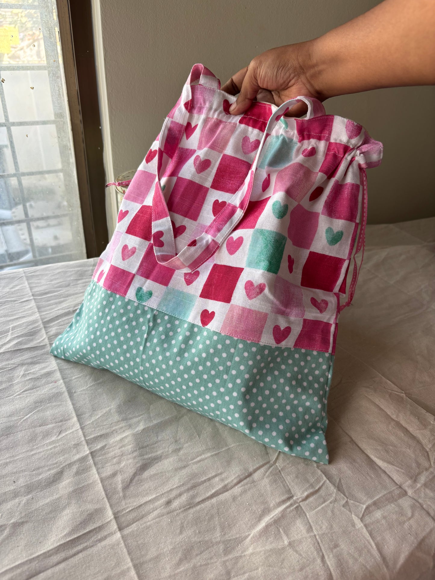 Drawstring Bag - Hearts