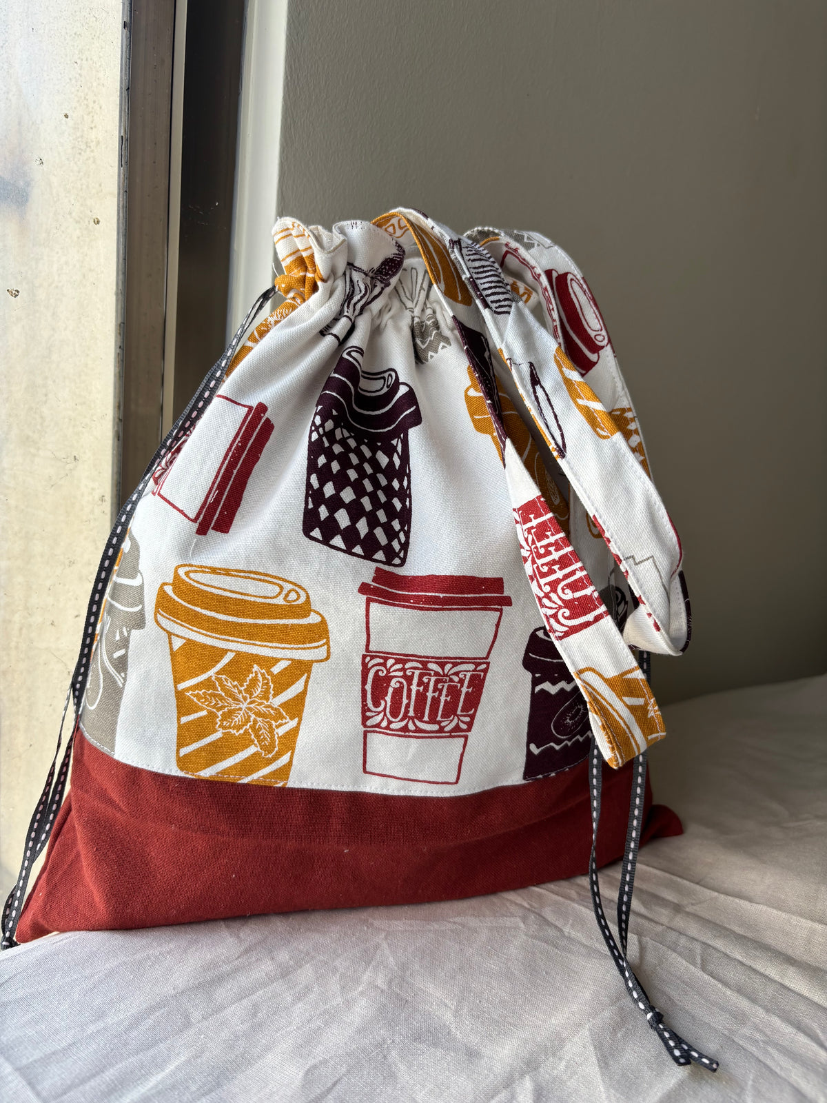 Drawstring Bag - Coffee on the Go