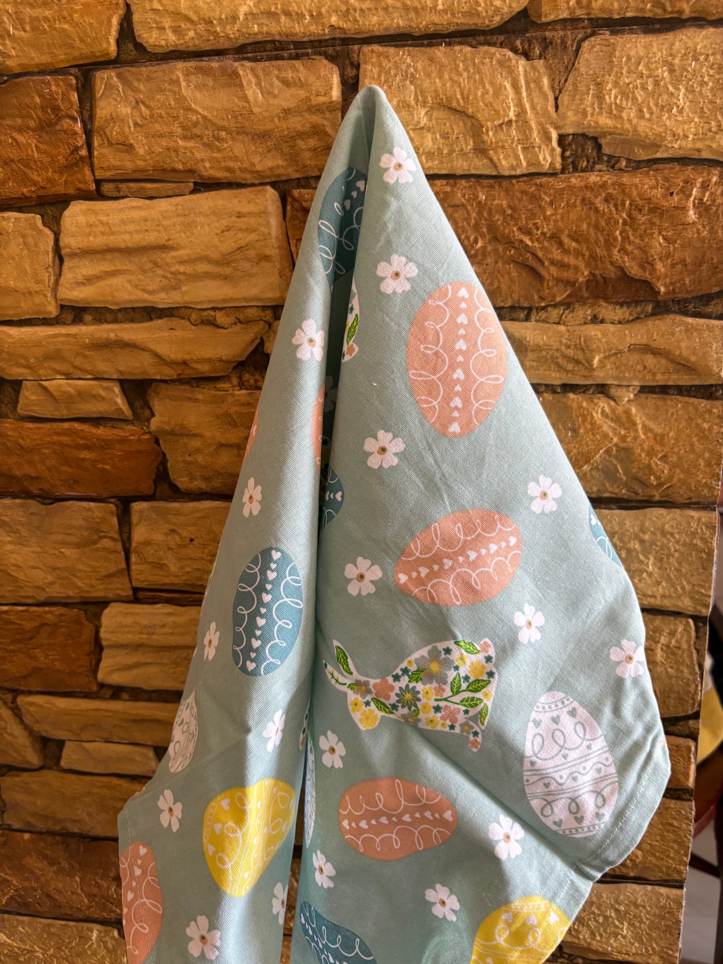 Dish Towel -Curated-Pair- Peaches and Bunnies