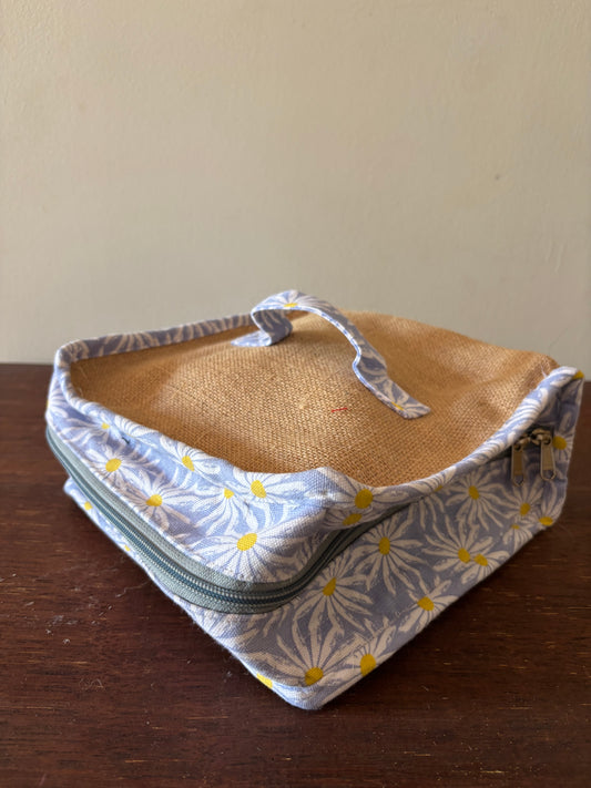 Sample : Travel Jewellery Organiser :Burlap