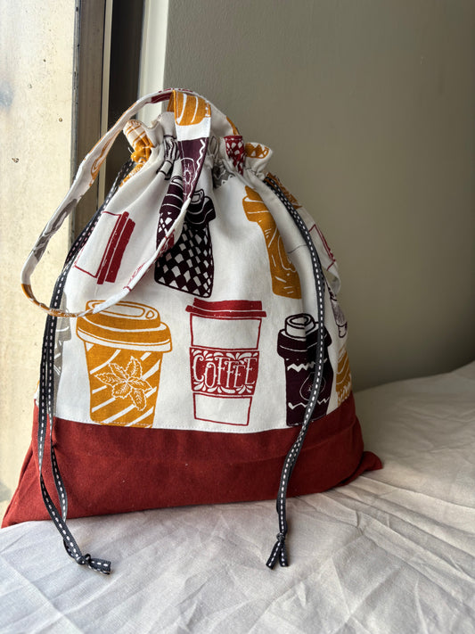 Drawstring Bag - Coffee on the Go