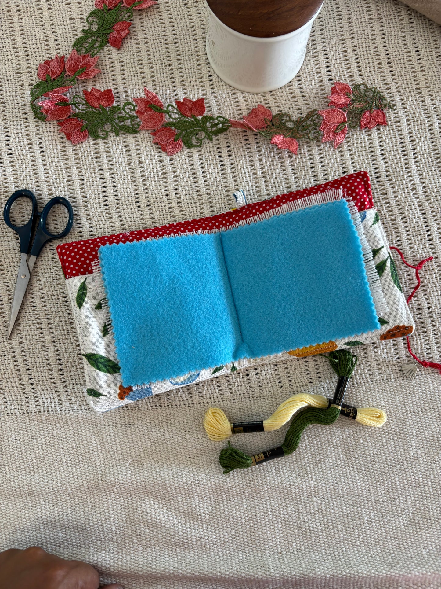 Needle Book - Garden Tea party