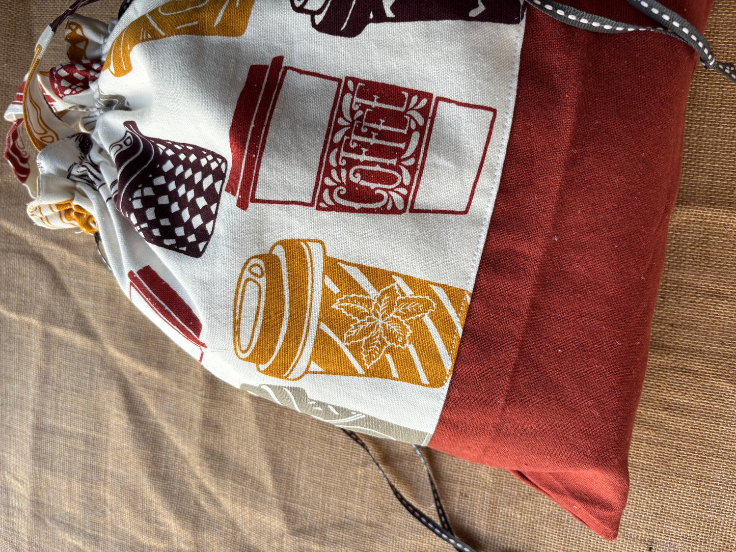 Drawstring Bag - Coffee on the Go