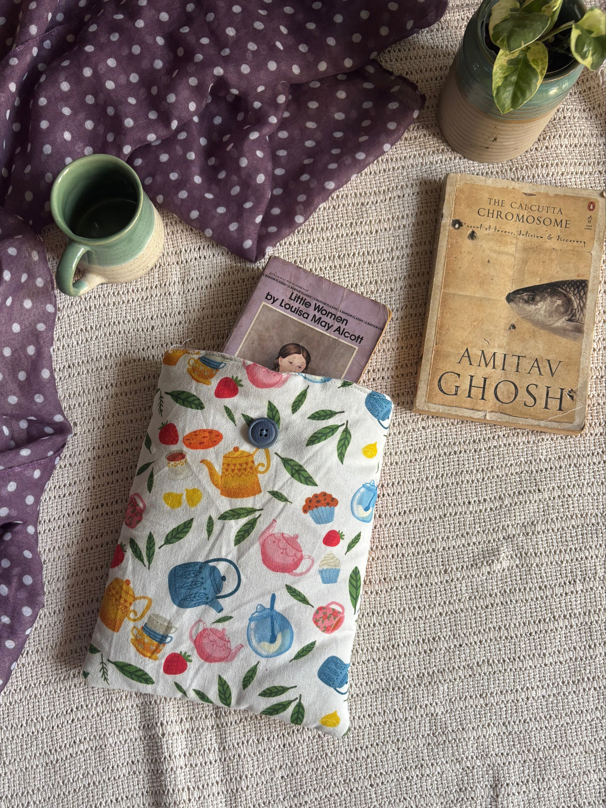 Book Sleeve - Garden Teaparty