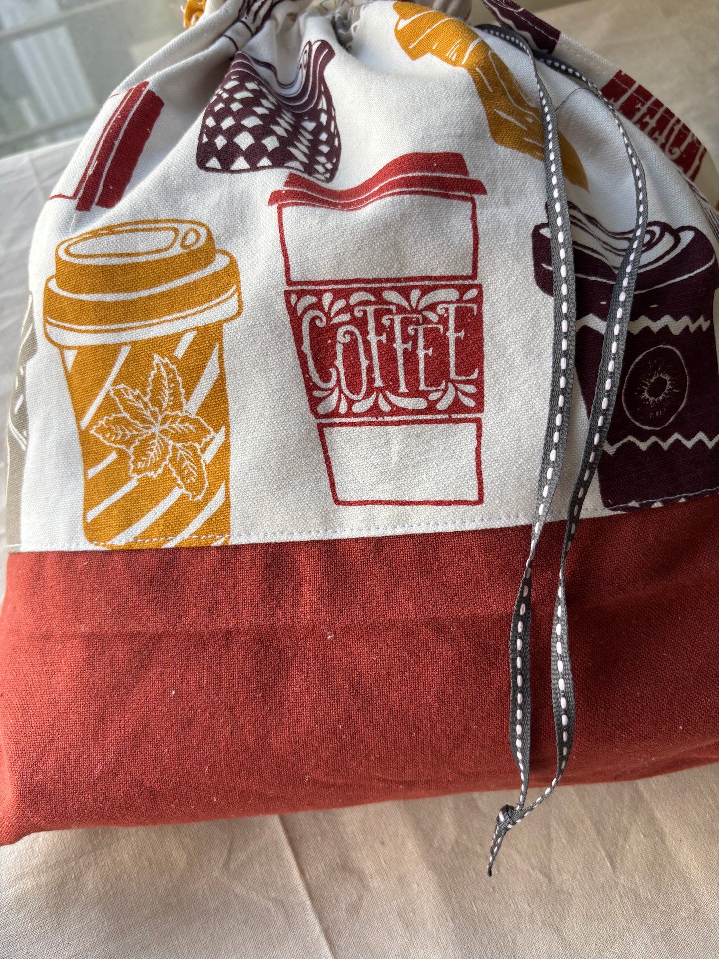 Drawstring Bag - Coffee on the Go