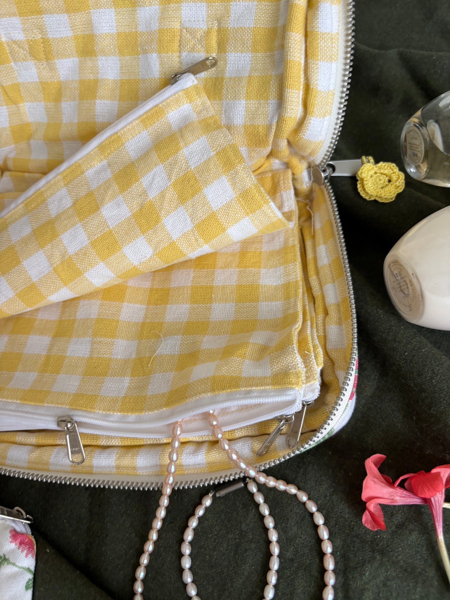 PRE ORDER : Travel Jewellery Organiser : Cottage Garden