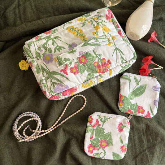 PRE ORDER : Travel Jewellery Organiser : Cottage Garden