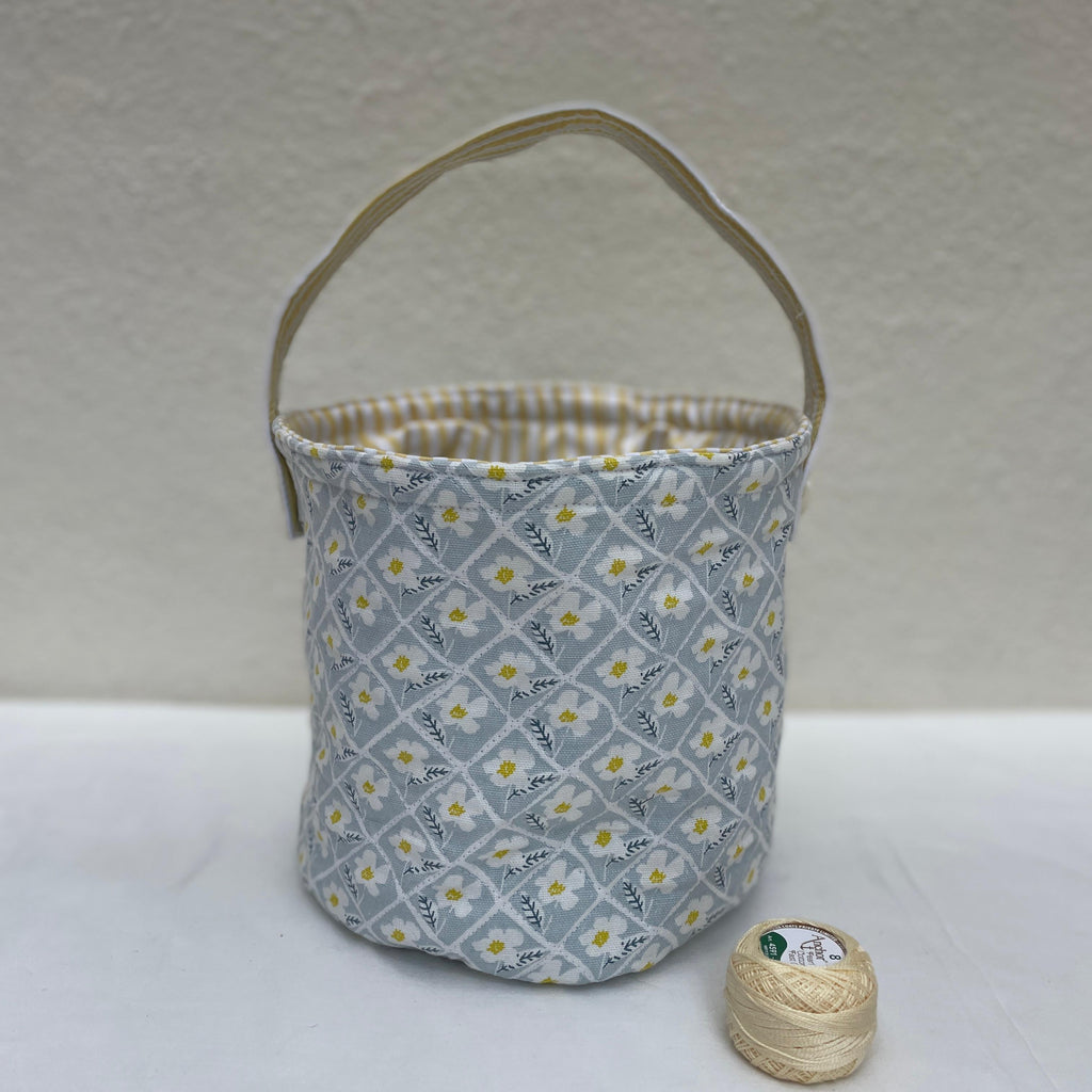 Maker's Basket-Powder Blue Floral