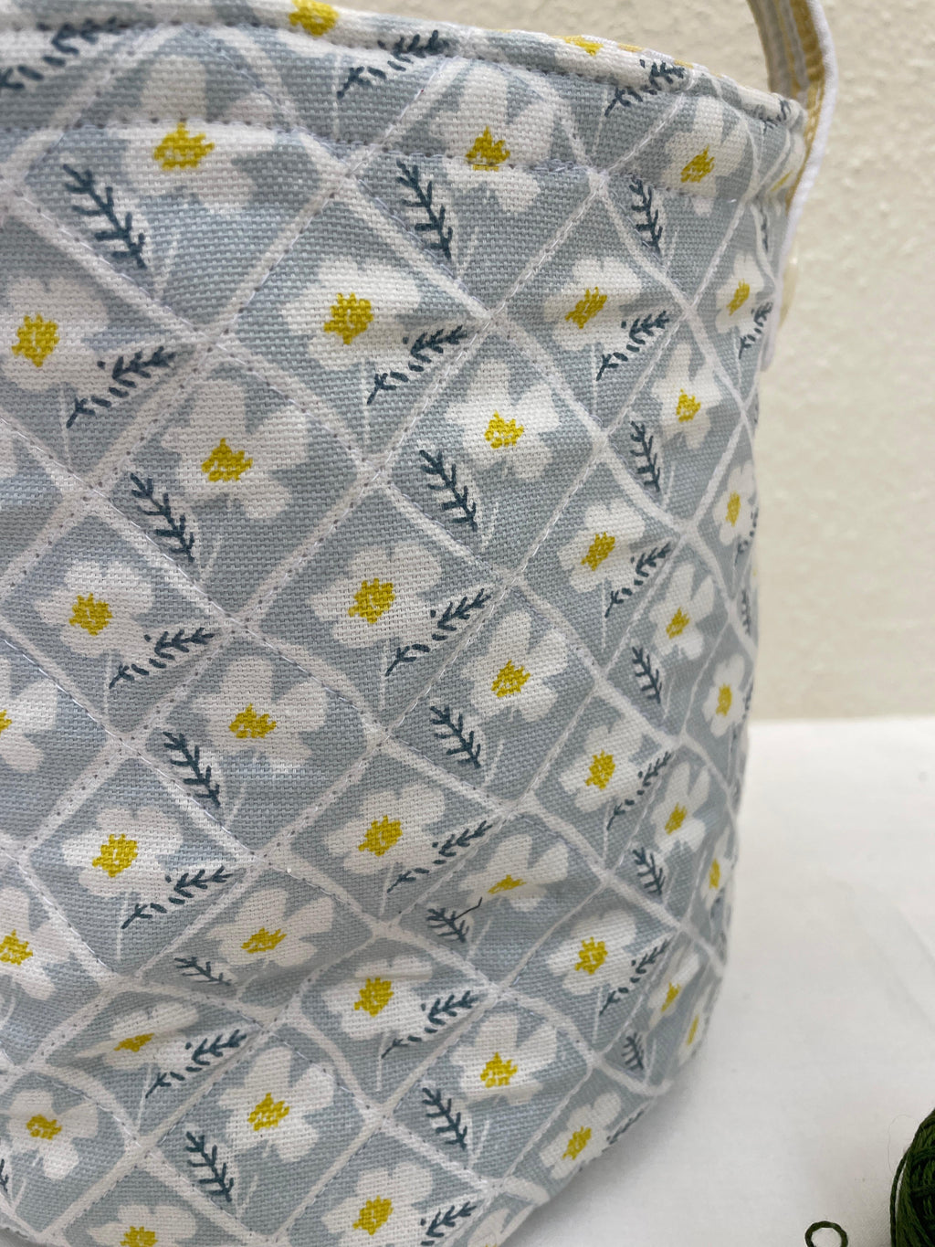Maker's Basket-Powder Blue Floral