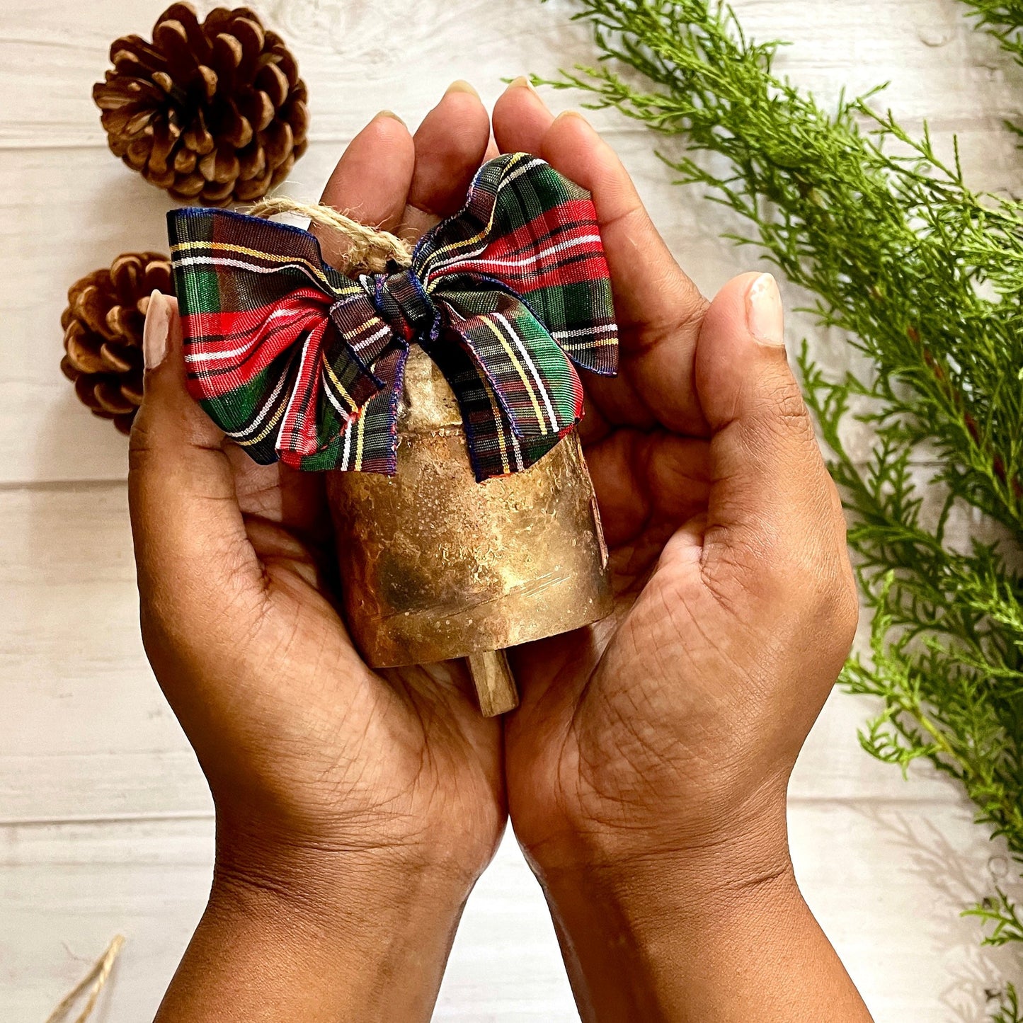 Rustic Cowbell Bauble - 1 pc