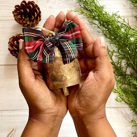 Rustic Cowbell Bauble - 1 pc