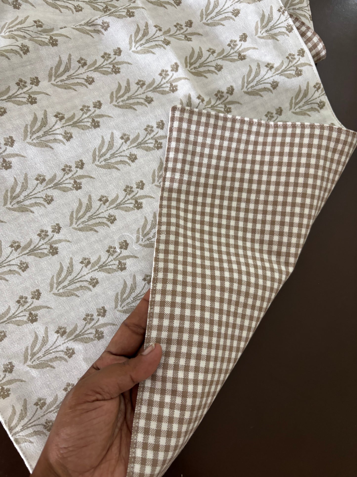 Table Runner -Neutral Spring - Reversible