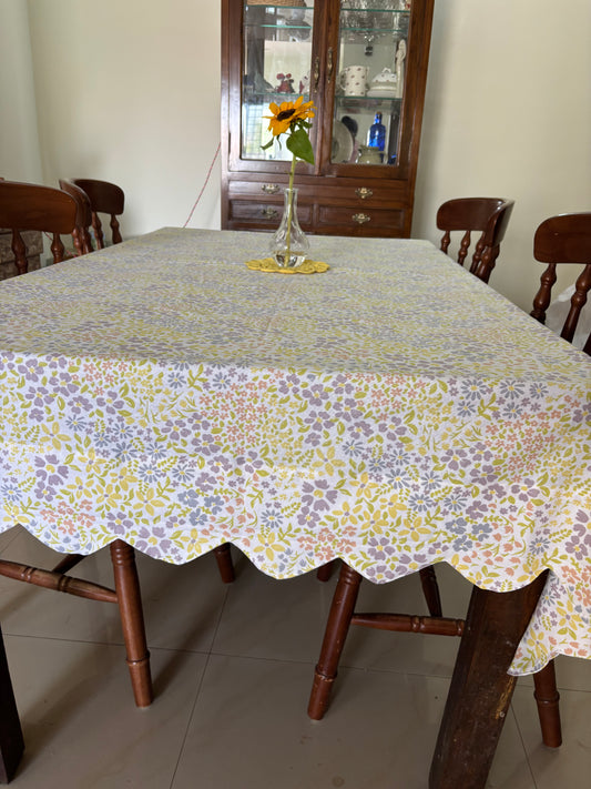 Table Cover: Scallop Garden (Made to Order)