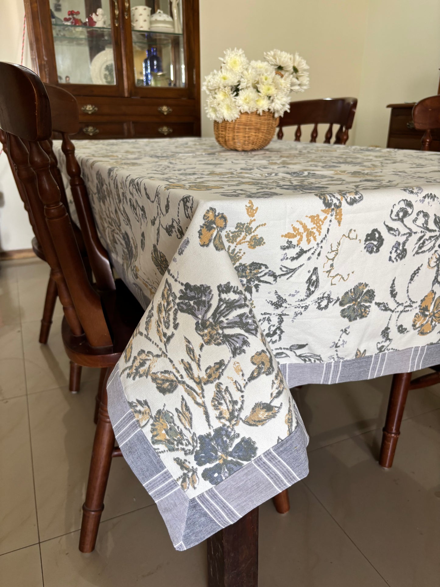 Table Cover - Soft Botanicals (Made to Order only)