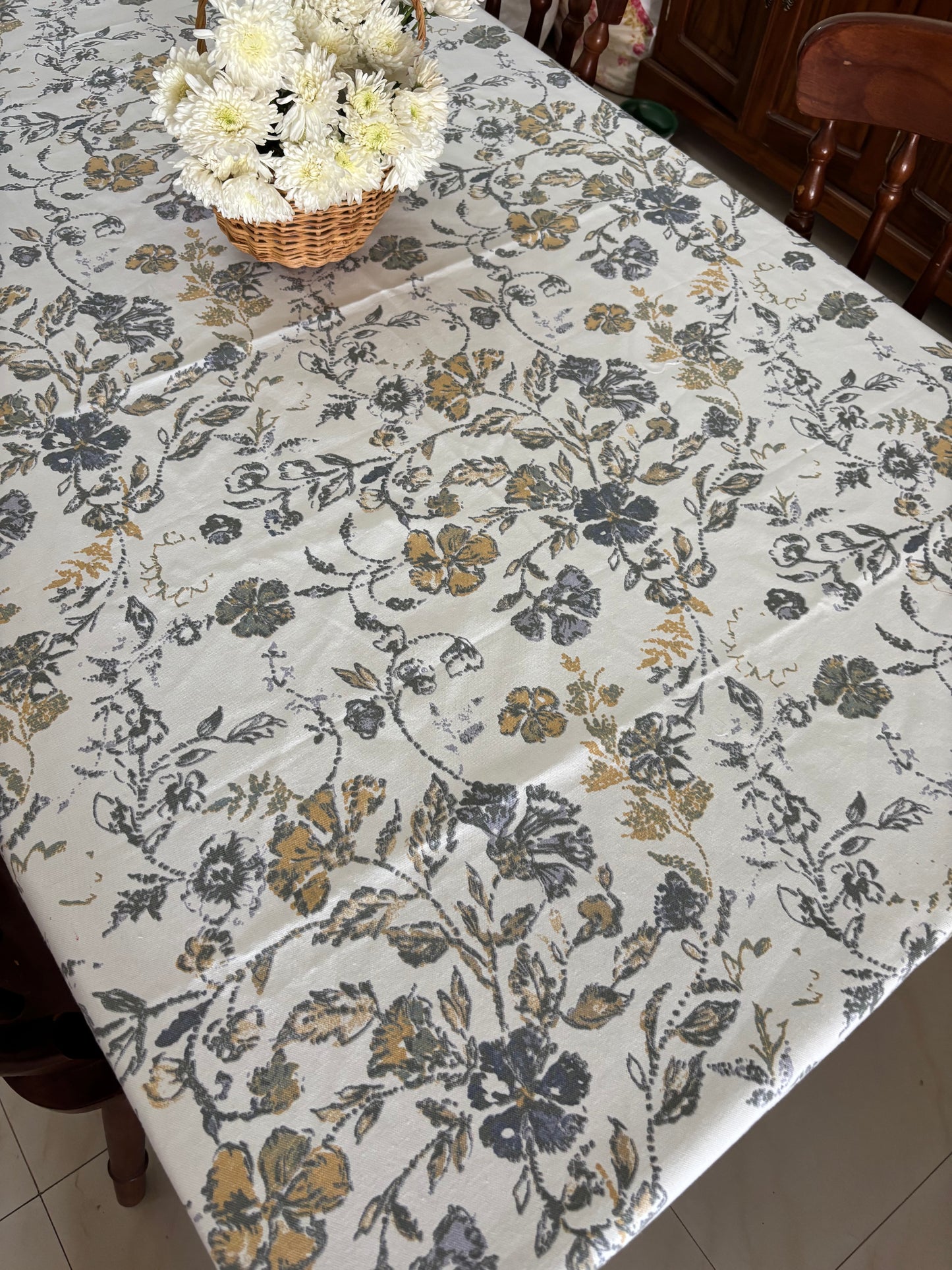 Table Cover - Soft Botanicals (Made to Order only)