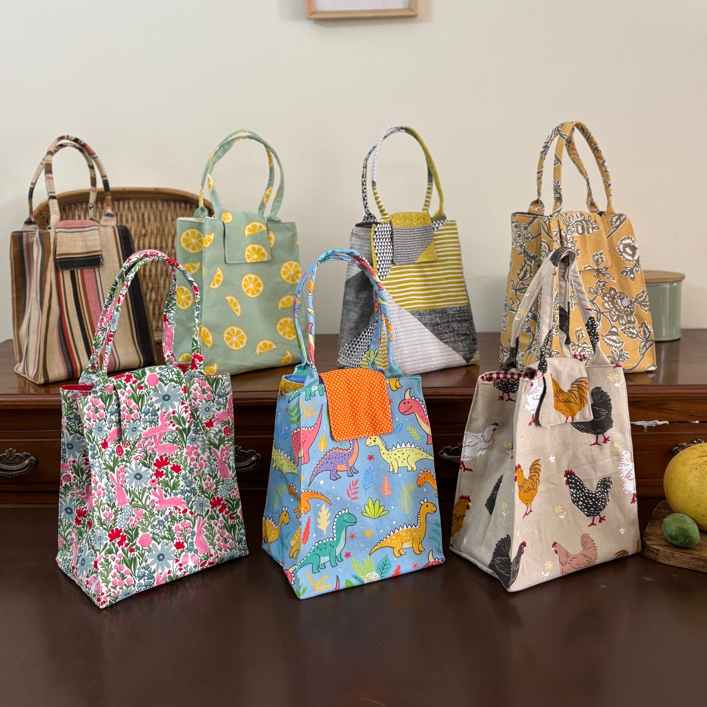 Lunch Bag - Multi Stripes