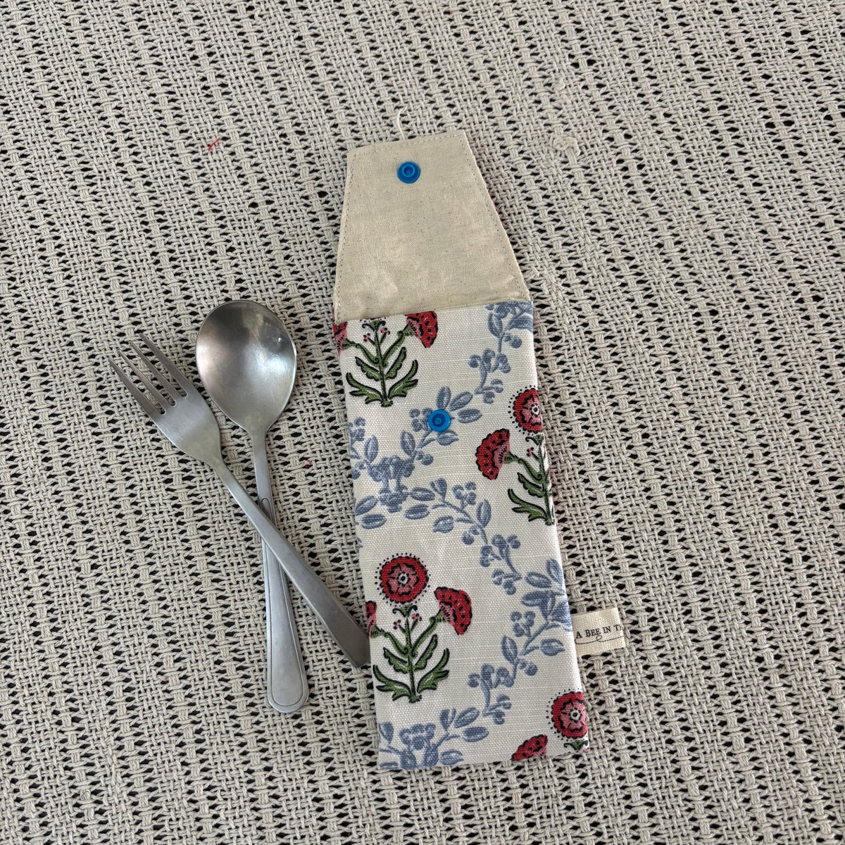 Cutlery Pouch - Textured Garden
