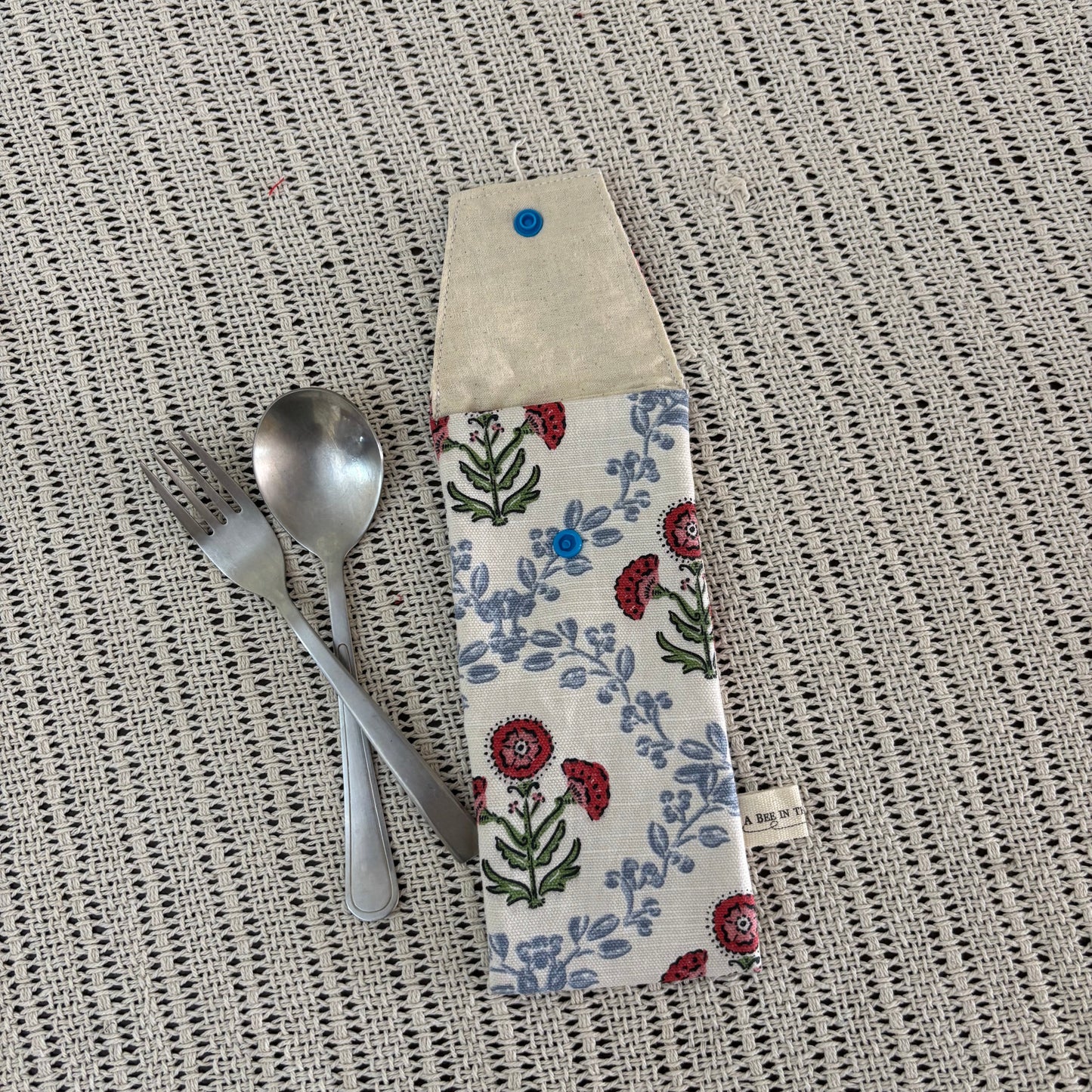 Cutlery Pouch - Textured Garden