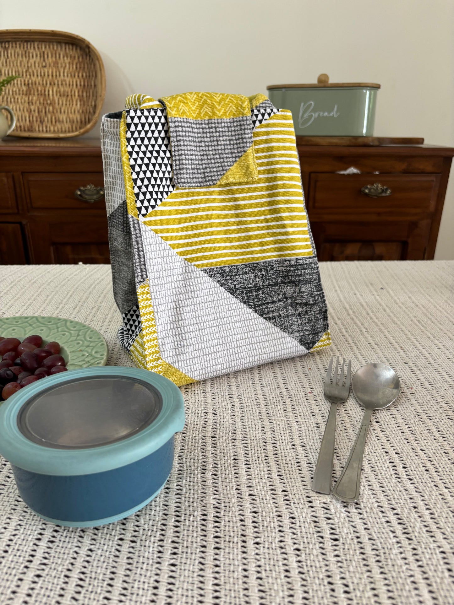 Lunch Bag - Abstract Geometric Print