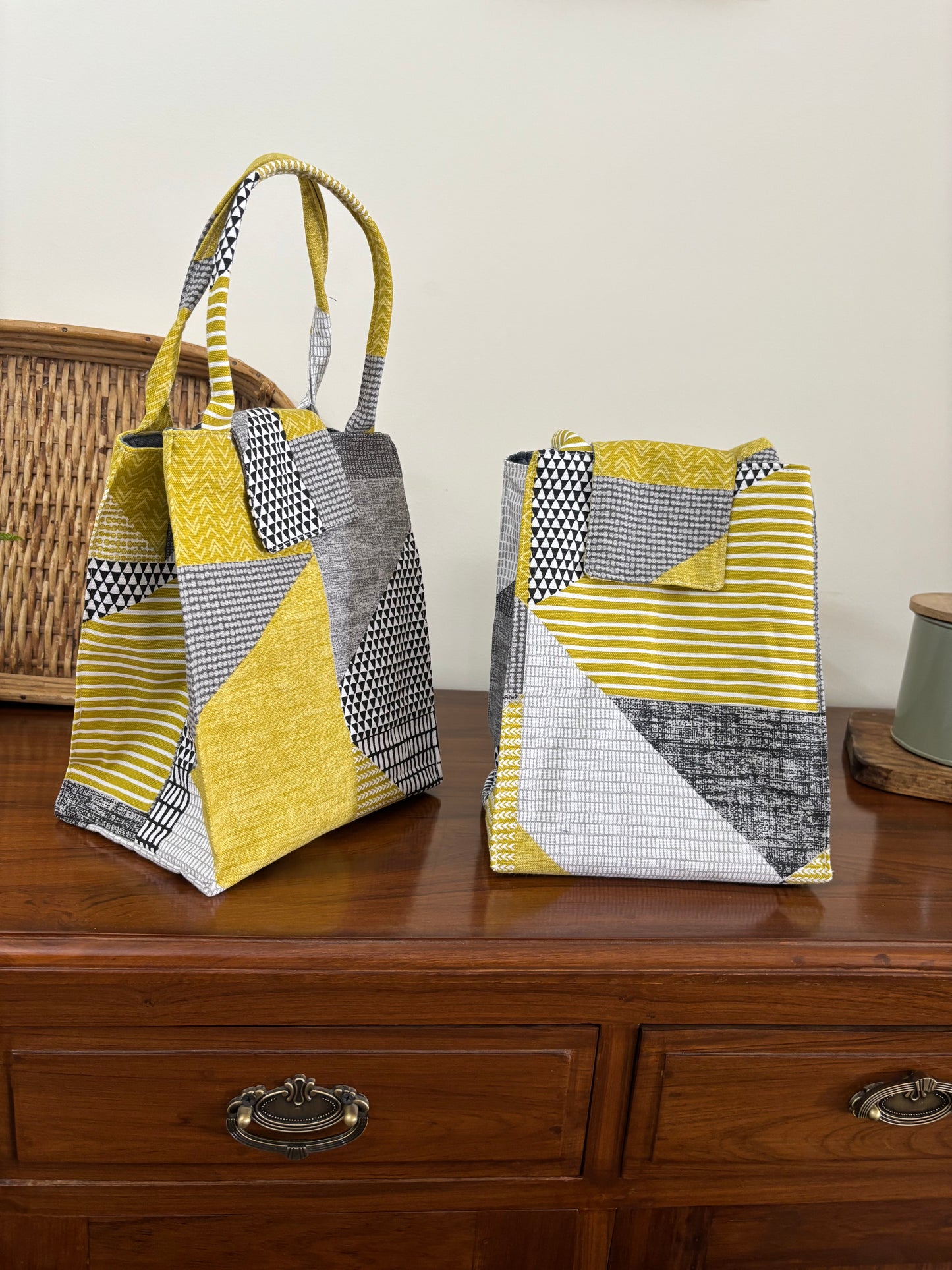 Lunch Bag - Abstract Geometric Print