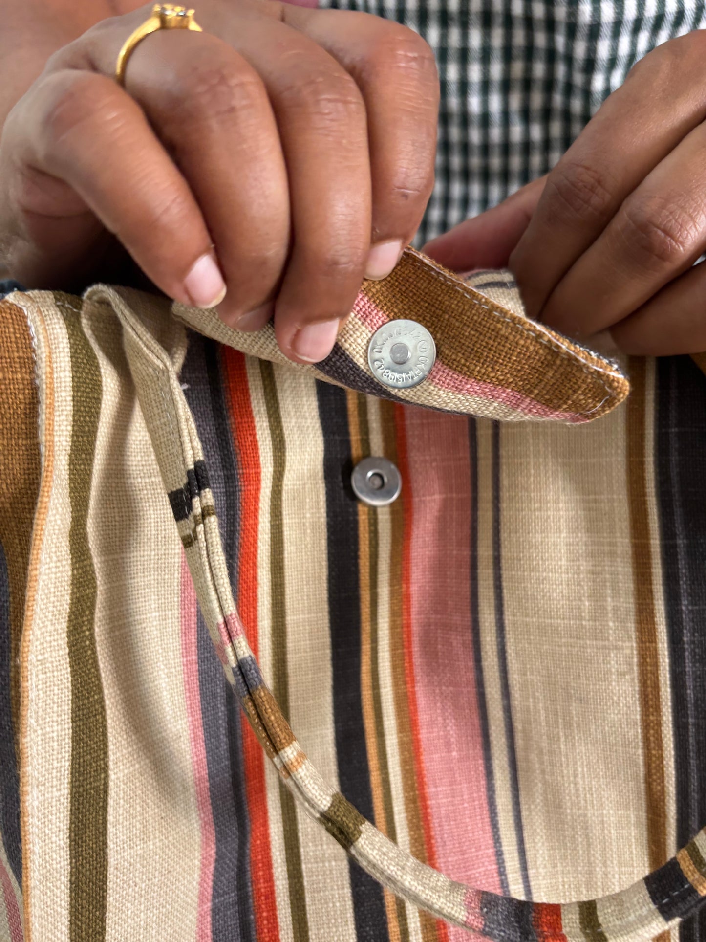 Lunch Bag - Multi Stripes
