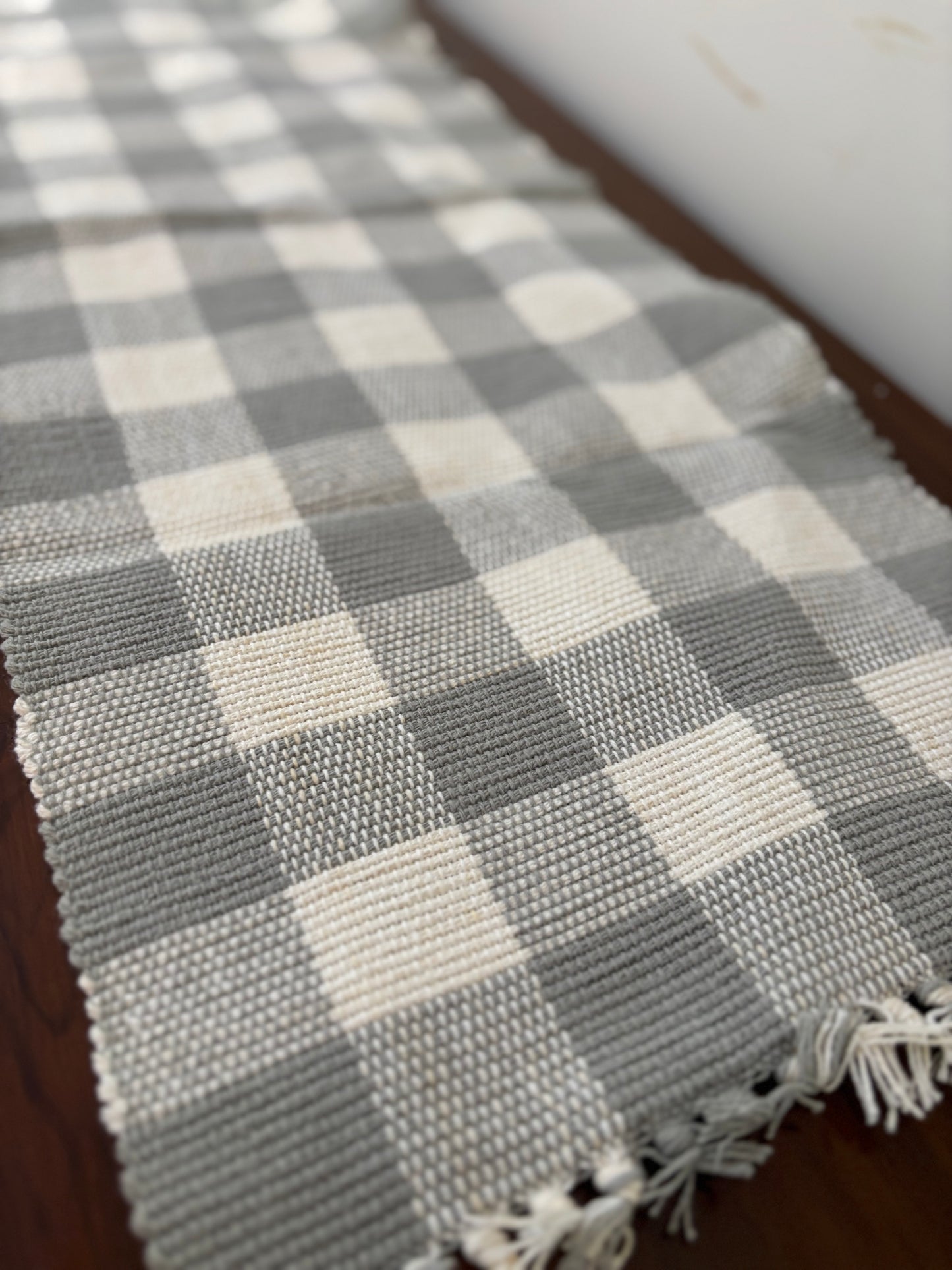 Table Runner - Curated - Small - Grey Plaid