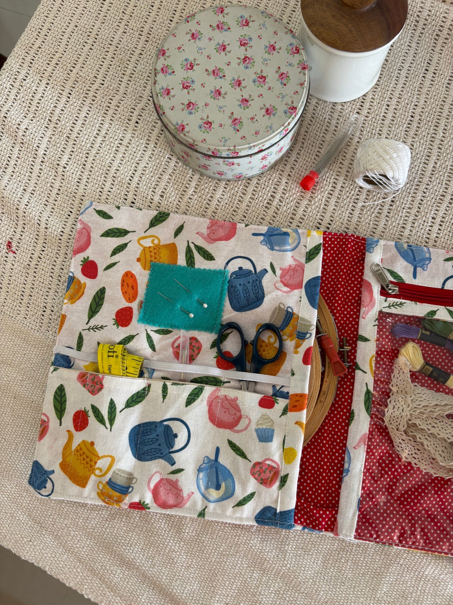 Hand Embroidery Folder - Garden Tea party
