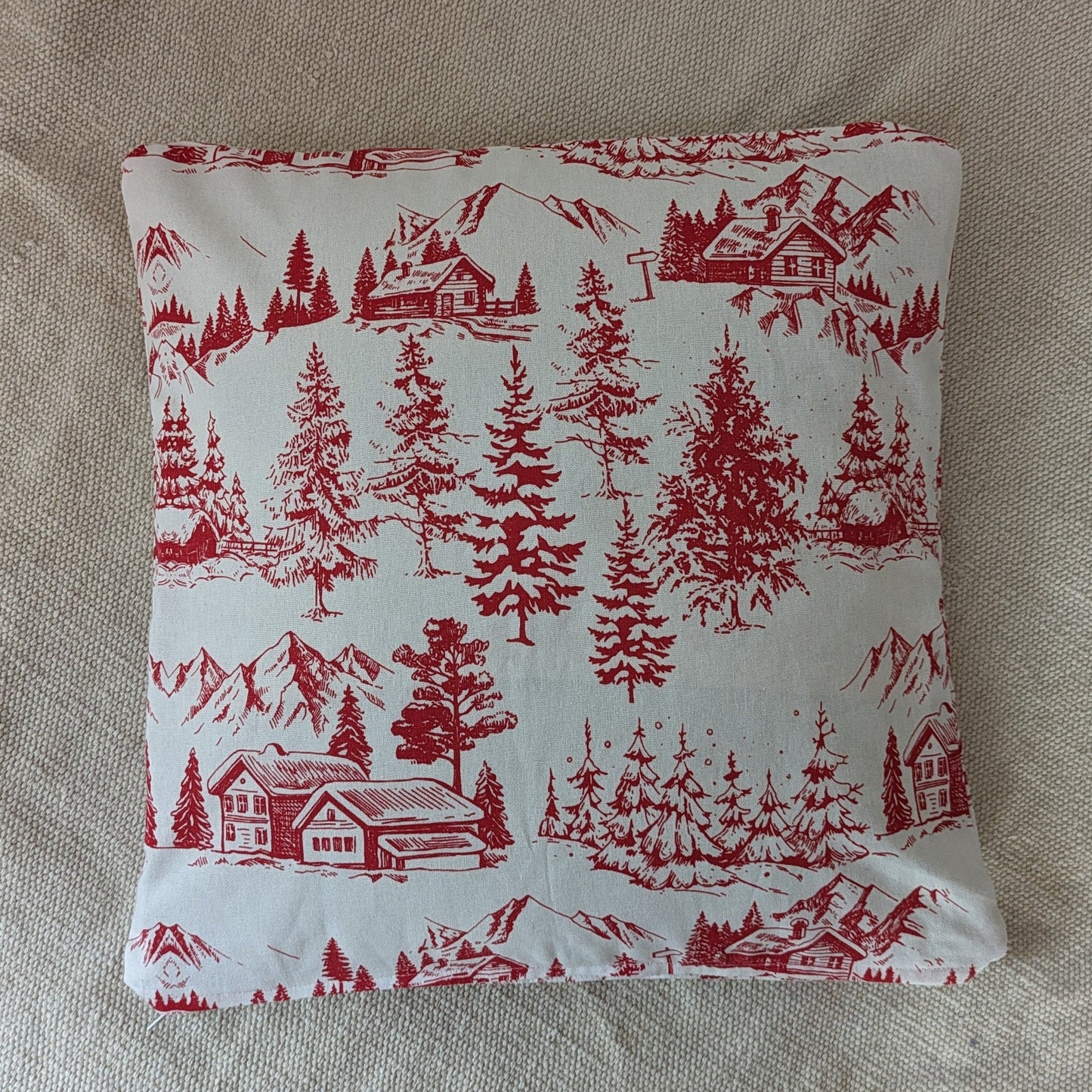 Cushion Cover - Christmas Toile