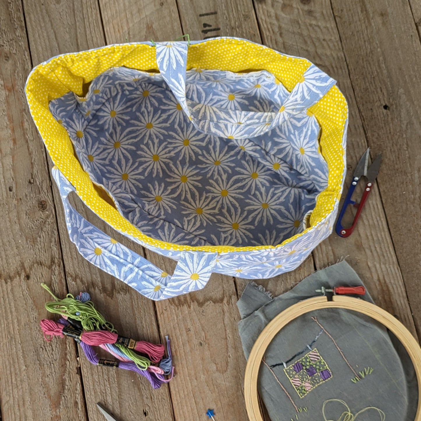 Maker's Basket - Yellow Daisies