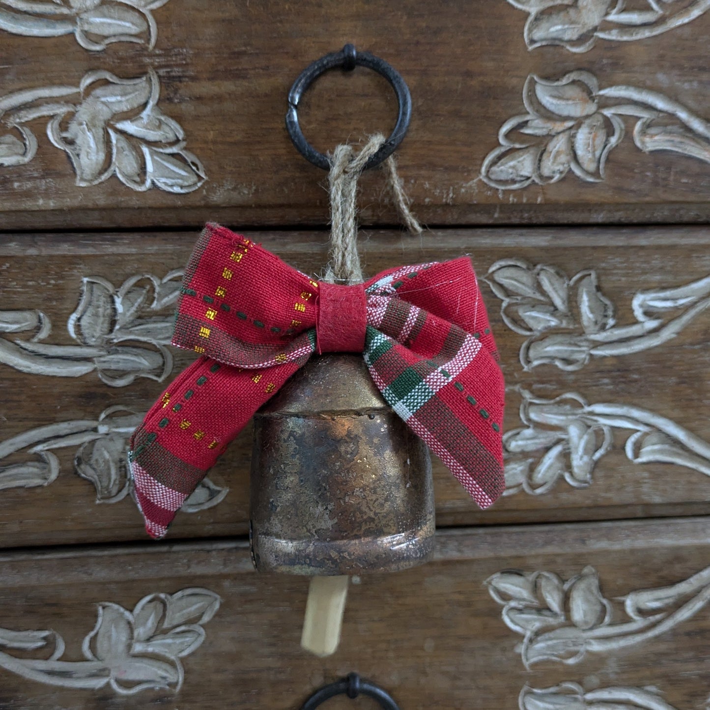 Rustic Cowbell Bauble - 1 pc