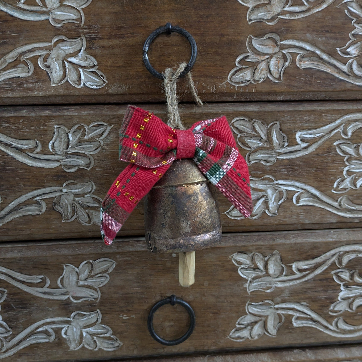 Rustic Cowbell Bauble - 1 pc - 3"