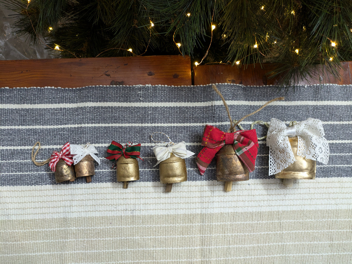 Rustic Cowbell Bauble - 1 pc - 3"