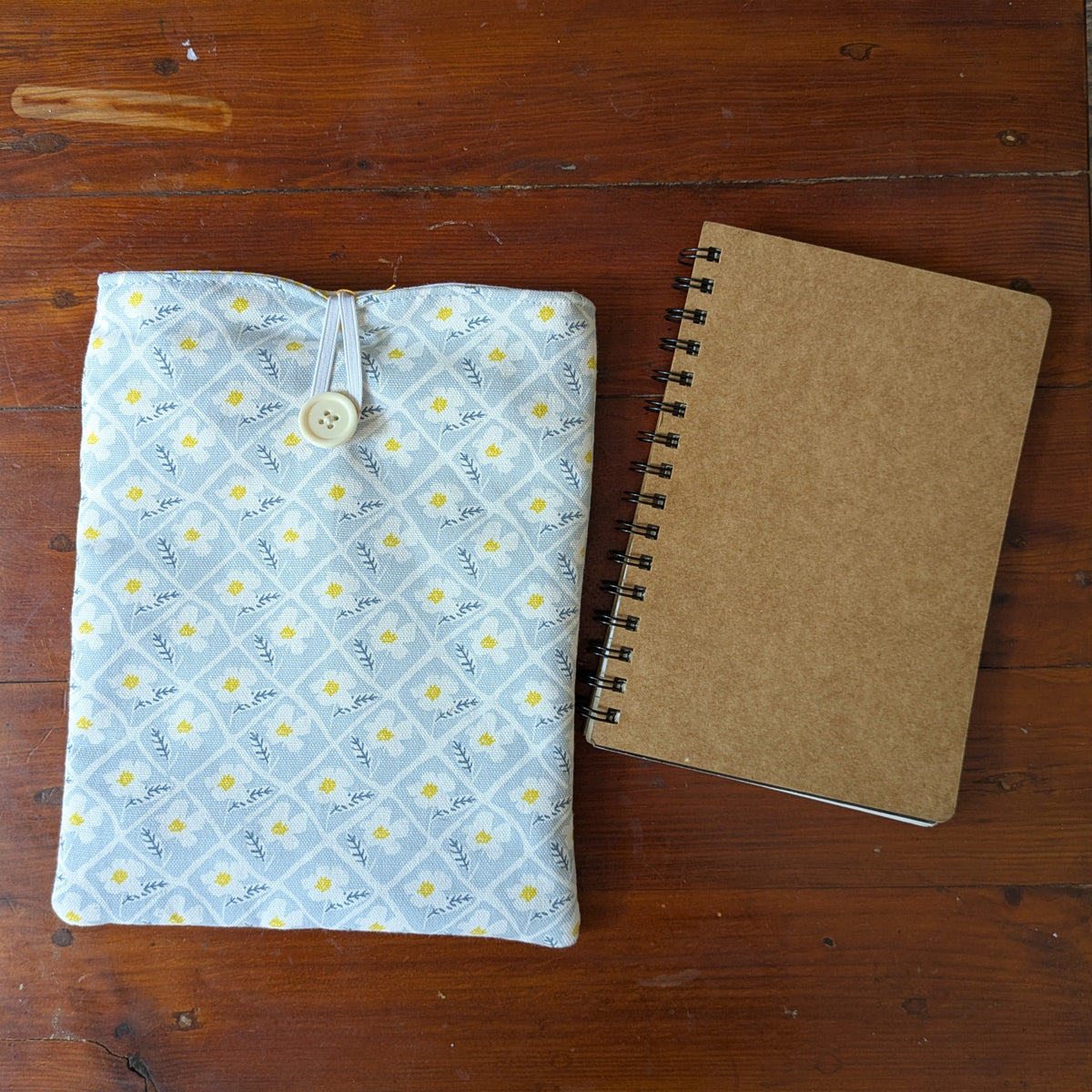 Book Sleeve - Powder Blue Florals