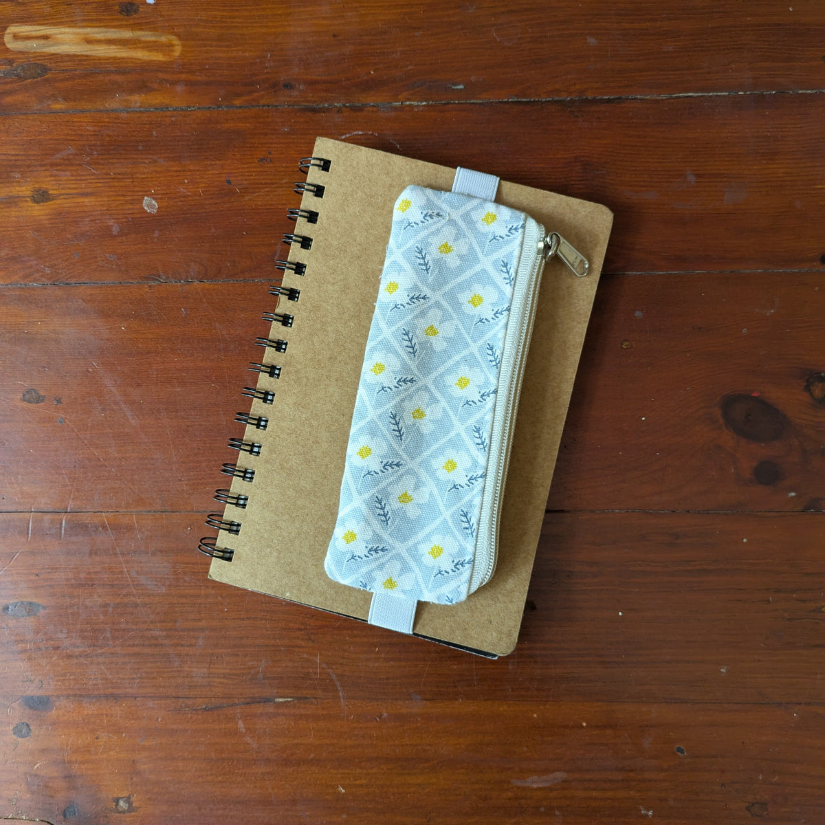 Pen Sleeve -Powder Blue Florals