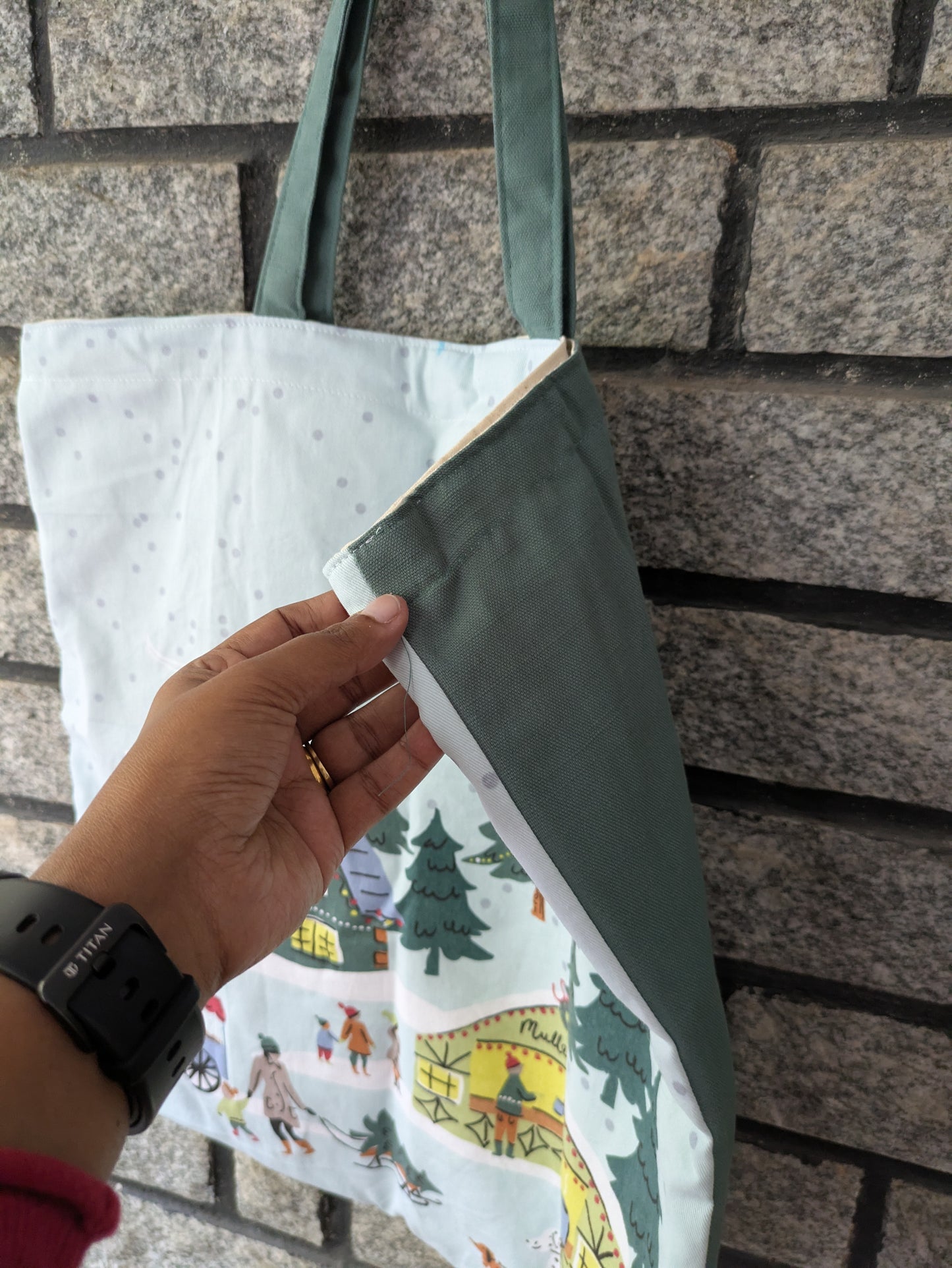 Shopping Tote Bag - Christmas Market