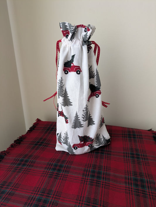 Upcyled Wine Bottle Cover - Pick up trucks