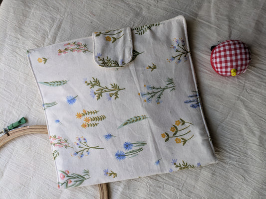 Hand Embroidery Folder - wild flowers