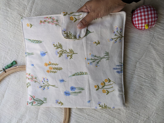 Hand Embroidery Folder - wild flowers