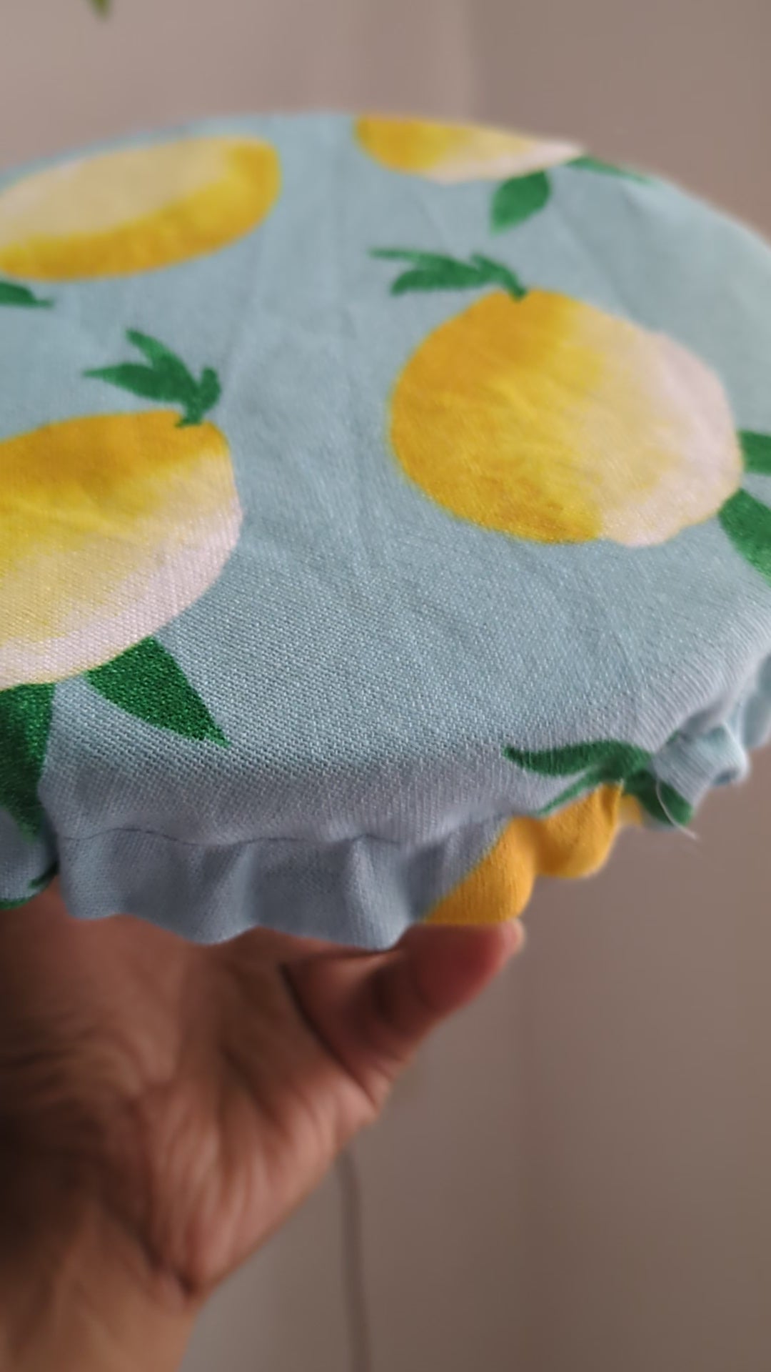 Fabric Bowl covers - Set of 3 - Citrus