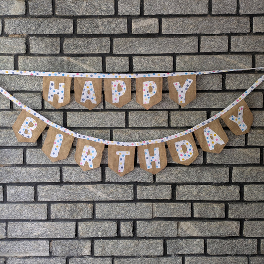 Birthday Bunting - Polka Dots