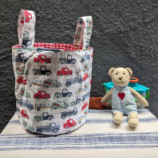 Toy/nursery storage bin-Cars